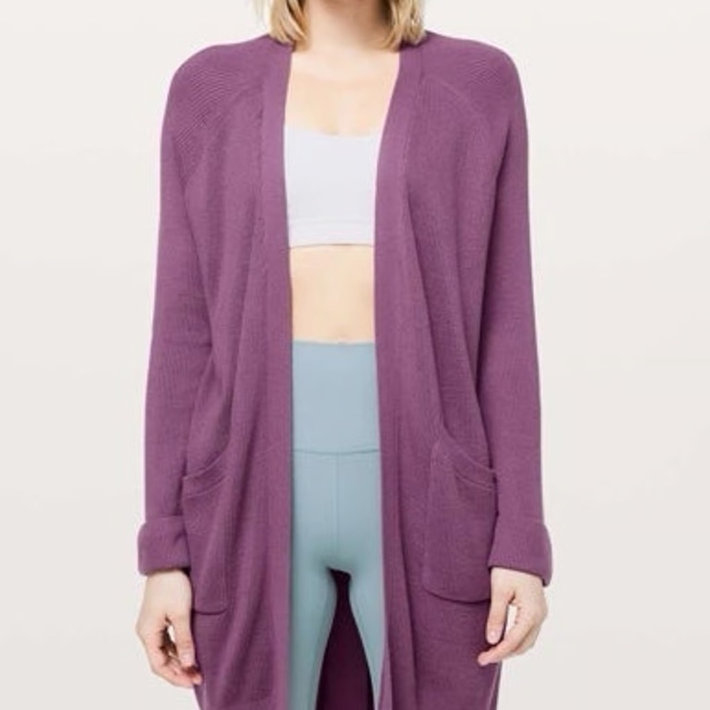 Lululemon Still at Ease Wrap in Vintage Plum Size 4